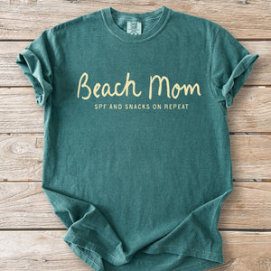 Beach Mom Script Tee