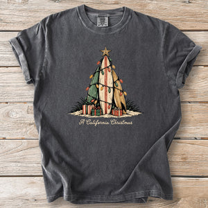 Surfboard Christmas Tree Tee